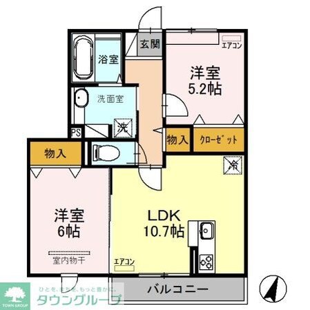ティサージュの物件間取画像